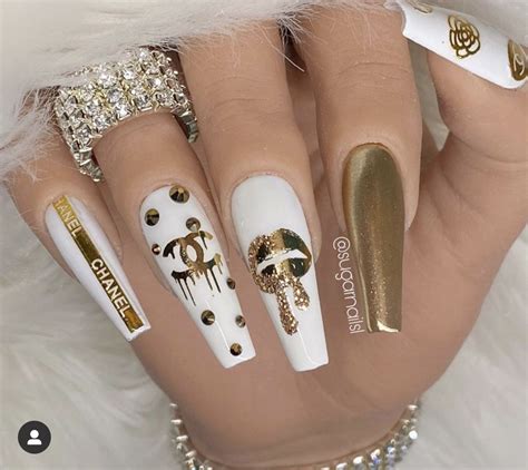 chanel design on nails|chanel nails 2020.